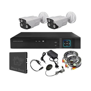 Vipa - Kit 2 Cámaras Seguridad Exterior Hd Con Disco Duro E21Ldd