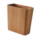 thumbnail image 4 of Canasta de basura portátil de basura de basura de basura estrecha, papel de basura rústica, lata de basura abierta de madera para lavar la ropa, baño marrón claro, 4 of 5
