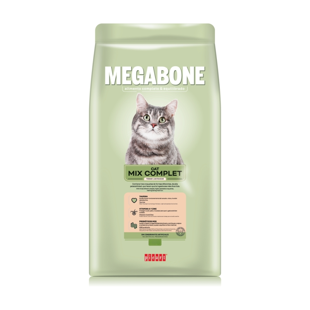 Megabone Para Gatos Adultos Mix Complet 15 Kg.