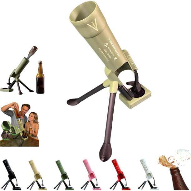 Abridor botellas cerveza mortero 51mm empuje manos libres divertido cerveza hogar fiesta