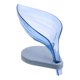 thumbnail image 5 of Caja De Jabón En Forma De Hoja Placa De Almacenamiento Transparente Suministros Para Fregadero Gadgets Azul, 5 of 5