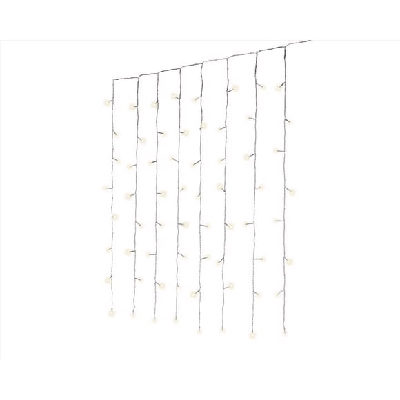 Luces navideñas para celebraciones, LED, color dorado, arroz, 200 quilates, 1,7 m