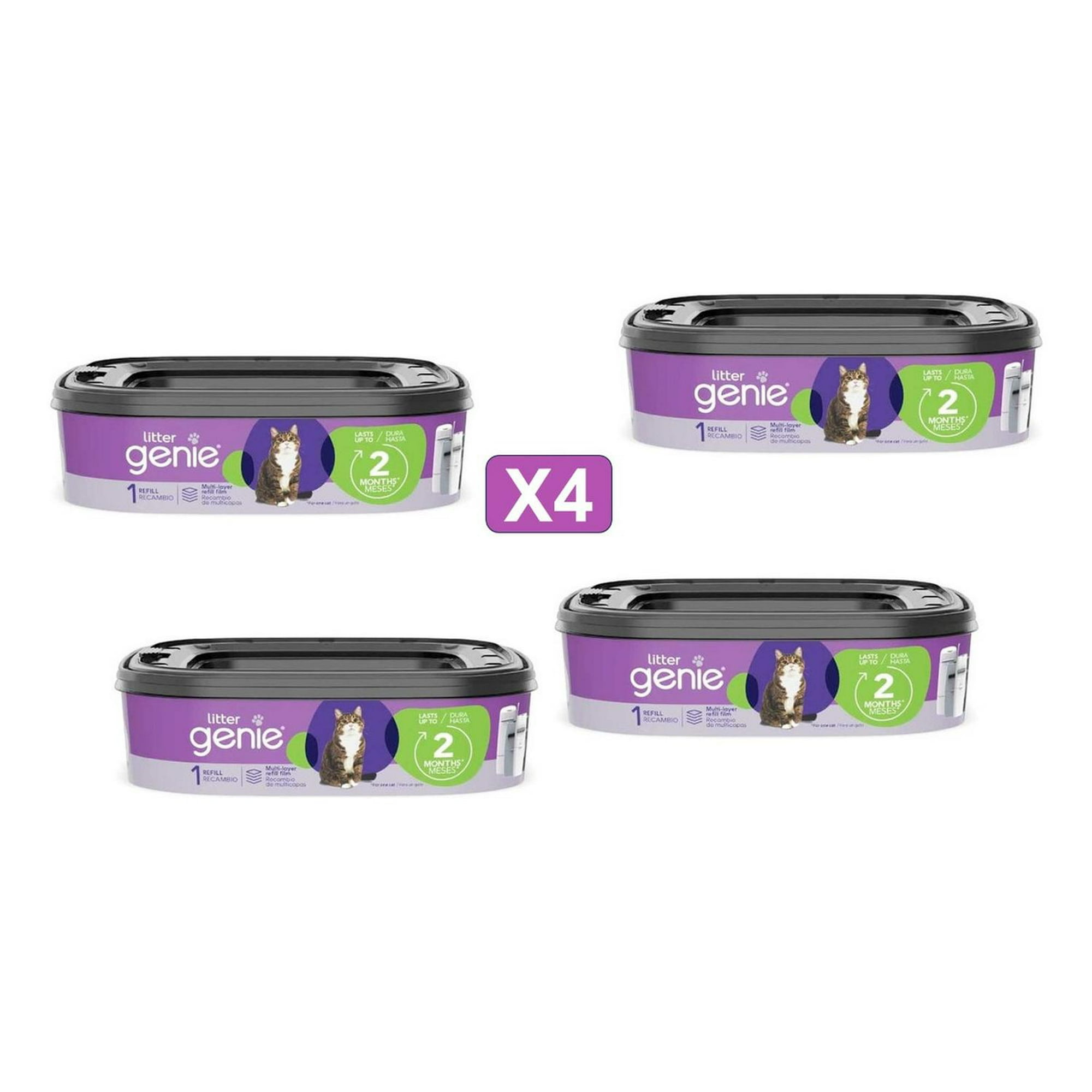Litter Genie (antiguo Litter Locker) - X4 Bolsas De Recarga Higiénica Repuesto Litter Genie Refill
