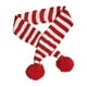 thumbnail image 4 of Bufanda tejida de invierno para perros, bufanda navideña para perros, decoración bonita de Navidad, regalo de Navidad, perro, gato, bufanda de Papá No L Blanco Raya Roja, 4 of 5