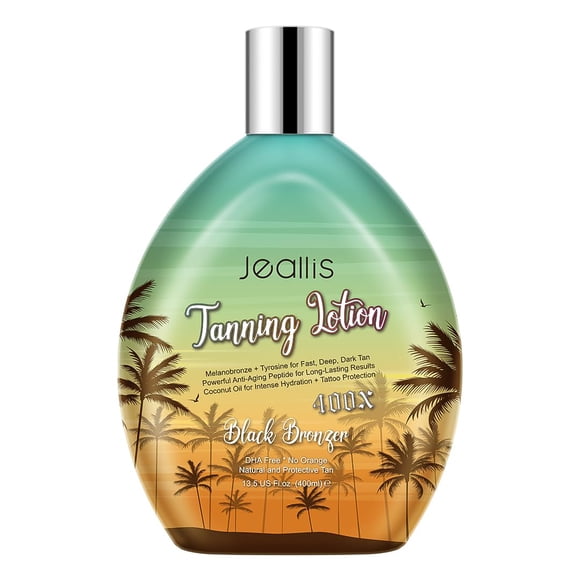 Loción bronceadora Jeallis Extreme Dark con bronceador 400 ml sin DHA