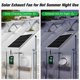 thumbnail image 5 of Ventilador de escape recargable con energía solar Blessny de 25 W con batería, 5 of 8