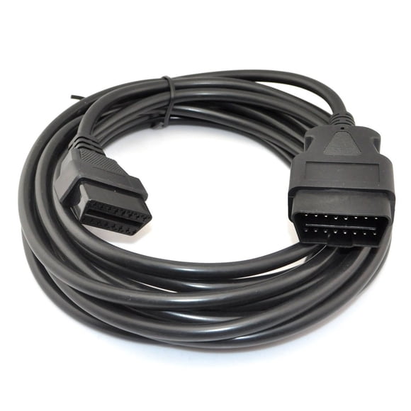Cable de extensión OBD 2 OBD II de 16 pines para coche, cable de cable a hembra, 5 m