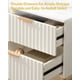 thumbnail image 5 of Juego de mesitas de noche SICOTAS de color blanco estriado brillante con 2 cajones, 2 unidades, 5 of 9