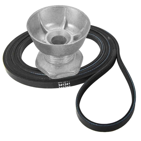 Correa de secado y polea de motor para secadoras Whirlpool y Kenmore