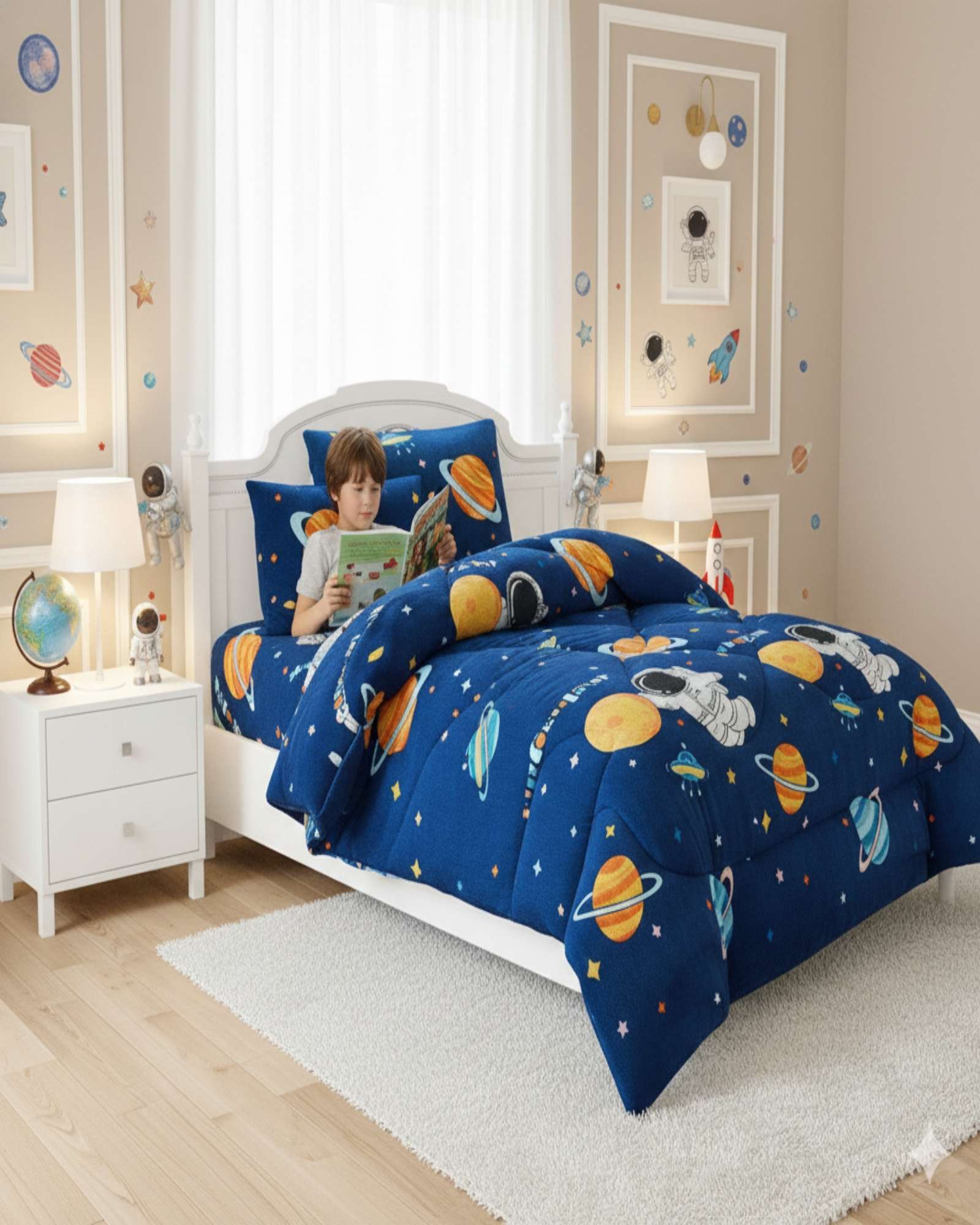 Mylhogar - Cubrecama Plumón Chiporro Plaza Y Media Extra Suave Térmico Premium