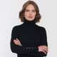 thumbnail image 3 of Sweater Mujer Cuello Alto Color Negro Corona, 3 of 5