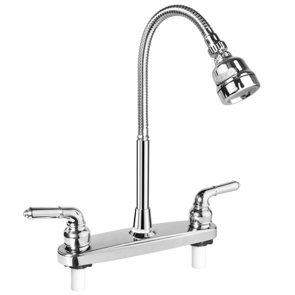 Grifo EXCELFU 20 cm 2 Agujeros para Cocina de Autocaravana – Cromo