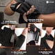 thumbnail image 3 of Guantes de entrenamiento SIMARI acolchados para levantamiento de pesas, sin dedos, negros, 3 of 5