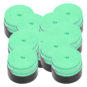 Ioensy - 10 Unidades De Cinta De Agarre Para Raqueta De Tenis, Repuesto Para Mango De Raqueta, Banda Para El Sudor, Color Verde