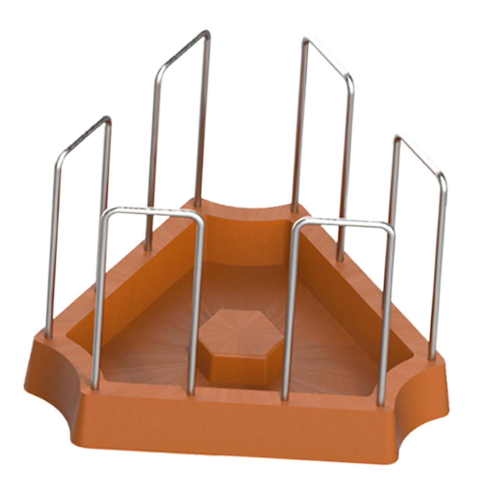 Magideal - Bandeja De Alimentación Para Reptiles Con Base Estable Y Borde Alto Plato De Comida Y Agua Para Tortugas Material Duradero Y Fácil De Limpiar Apto Pa Marrón