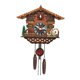 thumbnail image 4 of Reloj De Cuco Retro De Madera Relojes De Pared Reloj De Granja Ornamento Windchime, 4 of 5