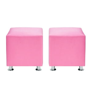 Bodevir - Set Pouf Cali 1C Felpa 12 Rosado