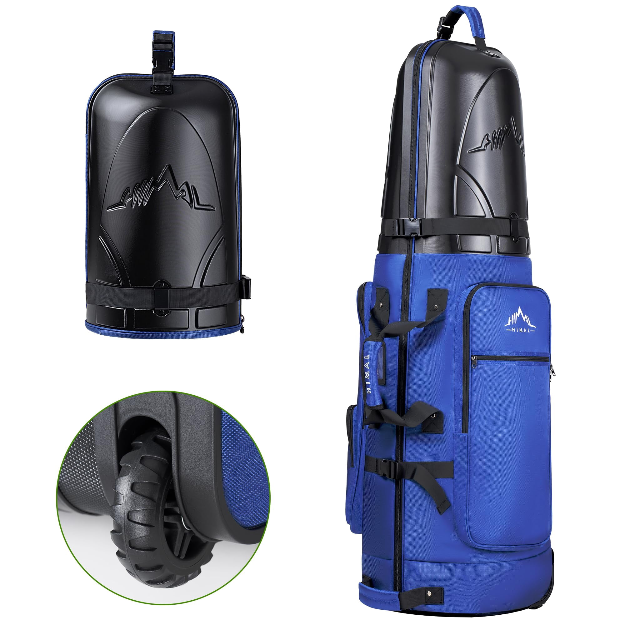 Bolsa De Viaje De Golf Unihimal Con Funda Rígida En La Parte Superior 1680d Oxford