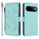 thumbnail image 2 of Funda Cartera Mariposa para [Google Pixel 11] con Soporte y Cremallera Verde menta, 2 of 6