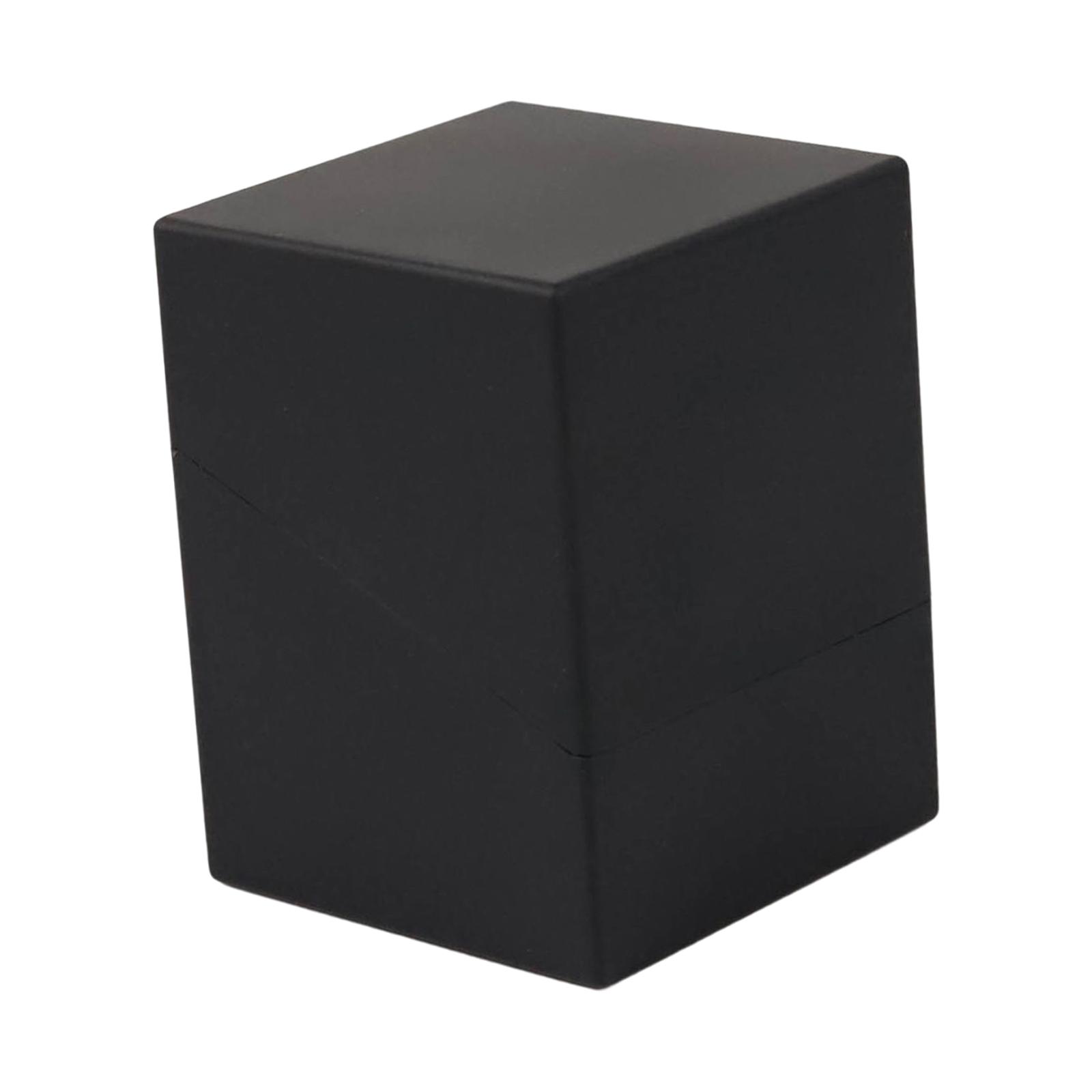 Magideal - Premium Trading Card Deck Box, Pasatiempos Duraderos Transporte Estándar Contenedor Coleccionable Organizador De Almacenamiento De Álbumes Para Tarjet Negro