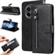 thumbnail image 2 of Funda con Cremallera para OnePlus 13R 5G, Carcasa Cartera de Cuero PU con Soporte y Tarjetero, 2 of 5