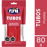 Tubos Frutilla 80 G Fini