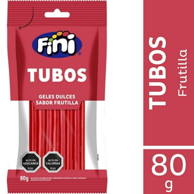Tubos Frutilla 80 G Fini