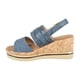 thumbnail image 4 of Sandalia con Taco Chino de Corcho Kim Azul Alquimia, 4 of 7