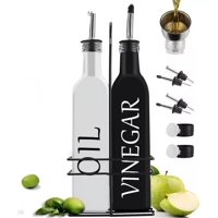 Partyglobos - Pack 2 Botellas Para Aceite Vinagre Soya 500 Ml Dispensador