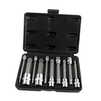 Ioensy - Juego De Llaves De Vaso Con Punta Estriada Triple Cuadrada Genérica Para Vehículos, Equipos De Césped