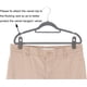 thumbnail image 2 of Paquete de 20 pinzas de terciopelo para perchas de pantalones color marfil, pinzas resistentes con dedos flocados, perfectas para usar con perchas de terciopelo de línea delgada., 2 of 5