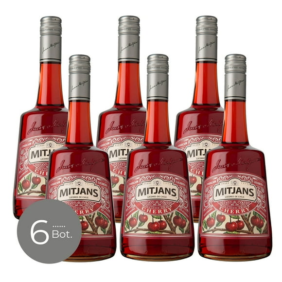 Pack x 6 Licor De Cherry Mitjans Mitjans 750 cc