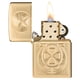 thumbnail image 3 of Encendedor de bolsillo Zippo Lucky Horseshoe, diseño de latón pulido, 3 of 5