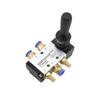 Magideal - Válvula Manual Neumática Control De Operación Por Palanca Manual Válvula Manual Neumática Control Manual Empujar Y Tirar Aleación De Aluminio Regulación De Aire Precisa Adecuado Pc6 02