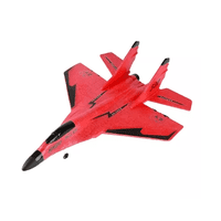 Genérico - Avión De Combate A Control Remoto De Juguete Su-35 Amc Rojo