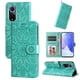 thumbnail image 2 of Funda tipo cartera FOXDOCK para Honor 50 , diseño girasol en relieve, cuero PU, cierre magnético, soporte y tarjetero, 2 of 5