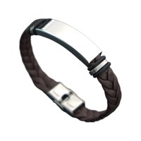 Ioensy - Pulsera Del Día De San Valentín Regalo Pareja Pulsera Para La Playa Regalos De Cumpleaños Fiesta Marrón Plata