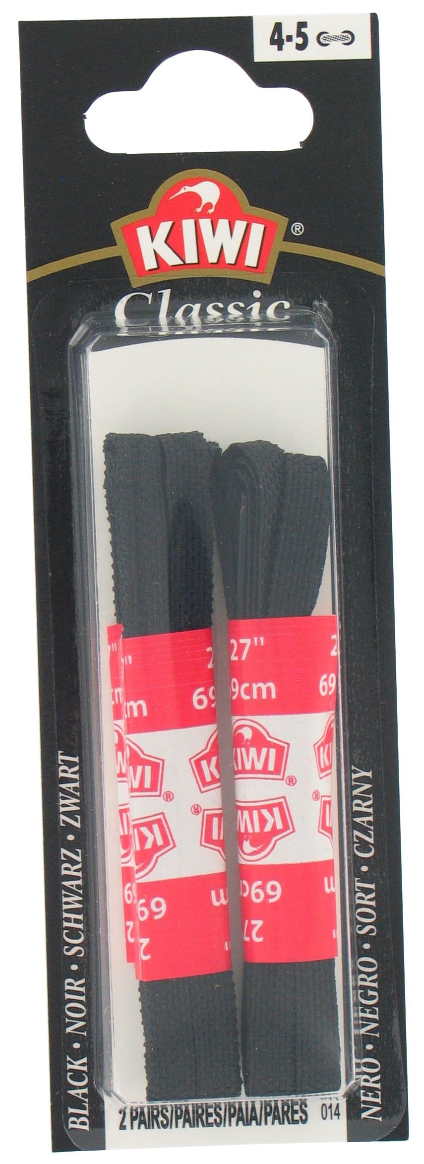 Vestido Plano Kiwi 014 De Shoe Laces, 69 Cm, 2 Pares, Negro