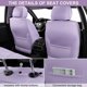 thumbnail image 3 of Fundas de Asiento TINRAIYANG Set Completo Púrpura Cuero Sintético, 3 of 7