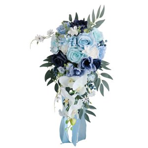 Magideal - Ramo De Novia De Boda, Flores De Rosas Artificiales, Regalo, Centros De Mesa Bohemios, Ramo De Lanzamiento De Flores Para Boda, Día De San Valentín
