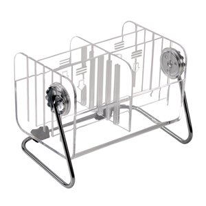 Magideal - Organizador De Soporte De Control Remoto, Organizador De Maquillaje, Soportes De Control Remoto De Tv Ajustables Transparentes Para Tocador, Baño, Dor