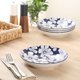 thumbnail image 4 of Juego de 4 tazones para pasta Gibson Home de 20 cm con diseño floral, 4 of 7