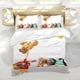 thumbnail image 5 of Gee-Raffa Conjunto de sábanas temático, trío de piezas, cómodo y amigable con la piel, diseño único, regalo de decoración para el hogar para familiares, amigos y fans, 90 cm * 190 cm, 5 of 6