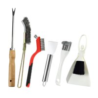 Magideal - Juego De 6 Cepillos De Limpieza Para Jaulas De Pájaros, Cepillo Limpiador, Suministros Para Mascotas, Raspadores Multifunción De Acero Inoxidable Para