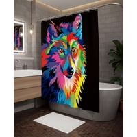 Imac Hogar - Juego De Cortina De Baño Tela Género + Forro Impermeable