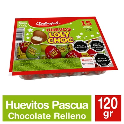 Bandeja Huevitos Loly Choc 120 G Ambrosoli