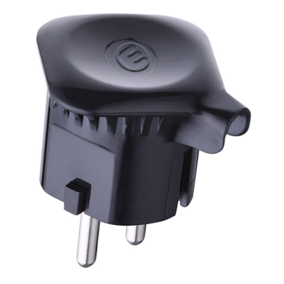 Enchufe Macho Volante Schuko 90° 16A 2P+T
