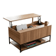 thumbnail image 1 of Mesa De Centro Estilo Industrial Madera Y Acero 90x48x45 Cm, 1 of 3