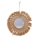 thumbnail image 3 of Espejo Colgante Redondo de Macramé con Flecos, Adorno Artístico Multifuncional Rústico Y Bohemio para Entrada, Decoración Del Hogar, Fácil de Instalar Estilo A, 3 of 5