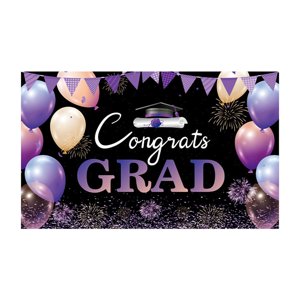 Magideal - Telón De Fondo Con Tema De Graduación, Adornos De Fondo Para Fotografía, Felicitaciones, Utilería De Fondo Para Fotografía Para Celebración Escolar
